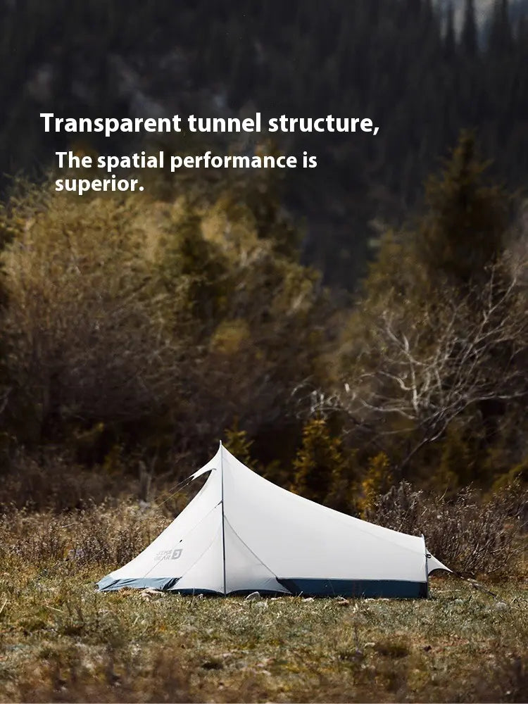 Tunnel Hiking Tent for 2 People - Lightweight Aluminum Frame with Waterproof Rainfly | Camping Equipment