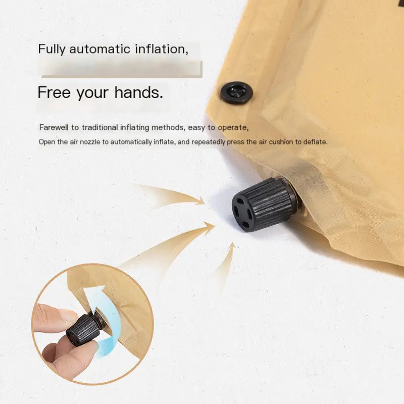 Naturehike D01 Extended Inflatable Sleeping Pad with Pillow - Camping Mat