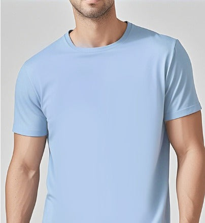 Solid Casual Crewneck T-Shirt — Loose Fit Pure Cotton | Men's Everyday Tee