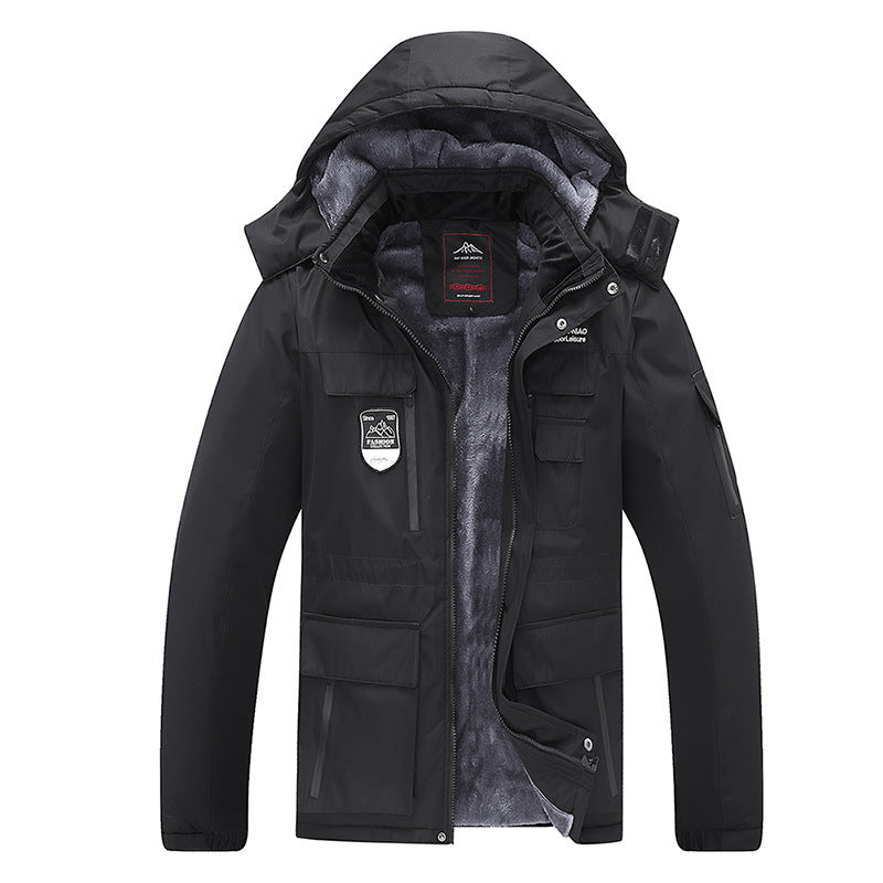 Men's Winter Tooling Jacket - Plus Velvet Thick & Warm
