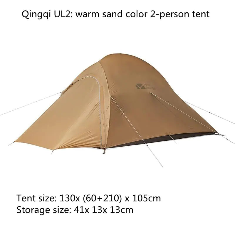 Portable Outdoor Camping Tent with Vestibule - 1-3 Person Double Layer Waterproof Tent | Aluminum Frame