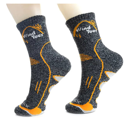 Men's and Women's Sweat-Absorbing Hiking Basketball Socks - Polyester Athletic Mid-Calf Socks