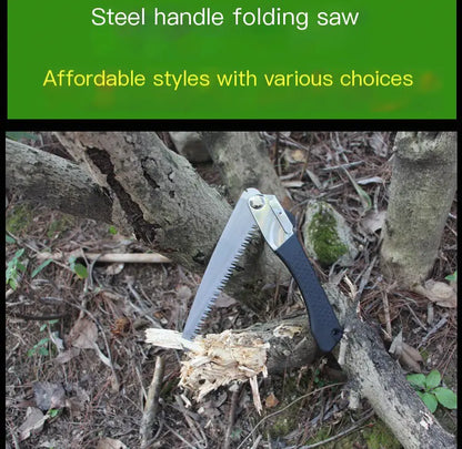 Folding Hand Saw - Portable Garden Pruning Saw for Woodworking & Outdoor Use