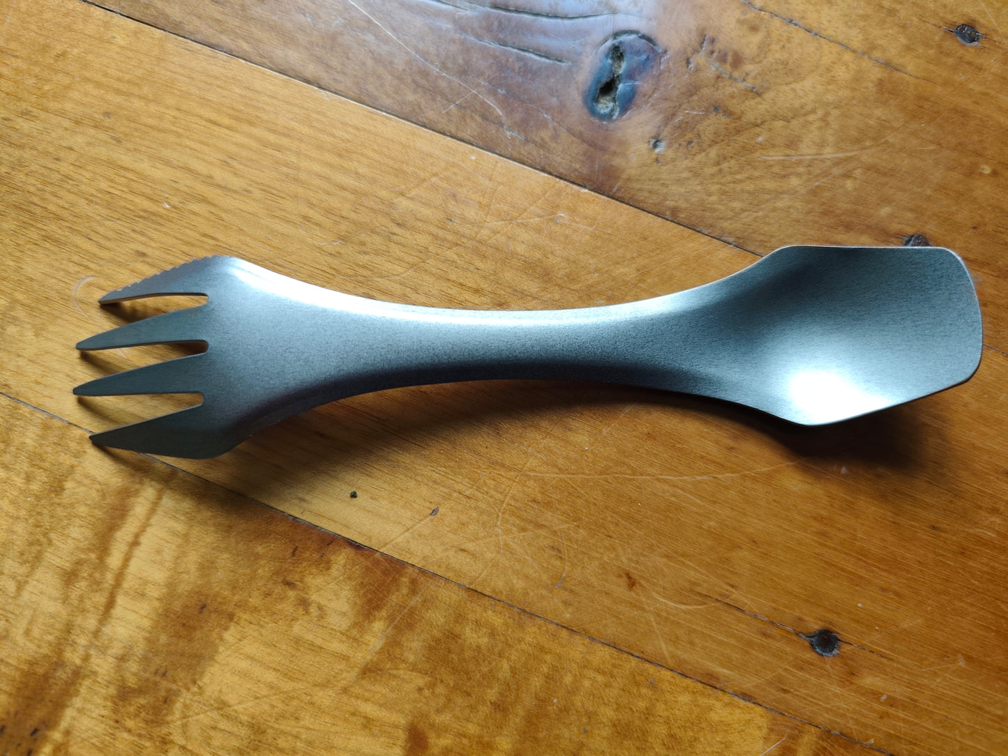 Titanium 3-in-1 Camping Utensil - NZ Stock | Ultralight Spork with Knife Edge