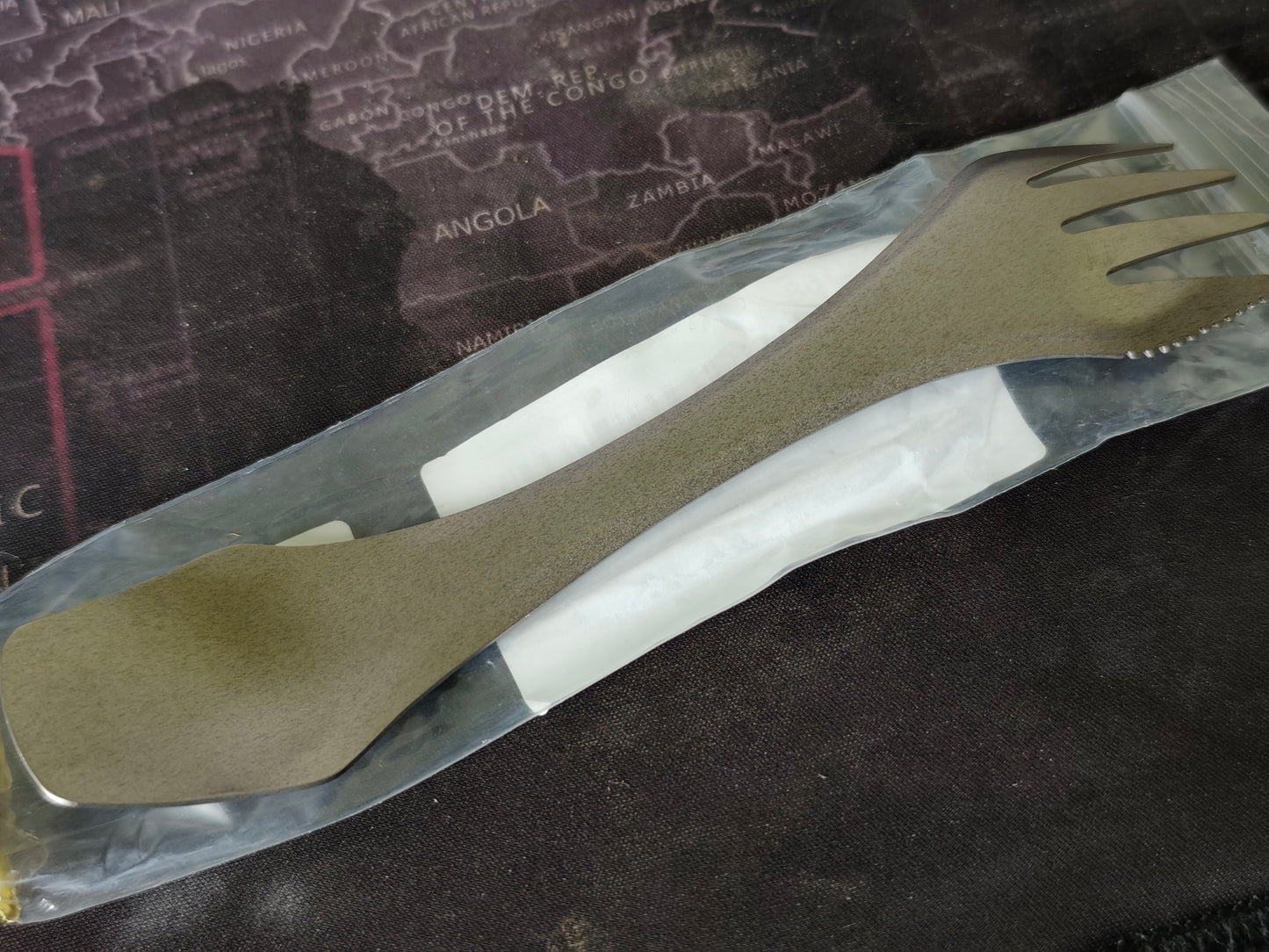 Titanium 3-in-1 Camping Utensil - NZ Stock | Ultralight Spork with Knife Edge