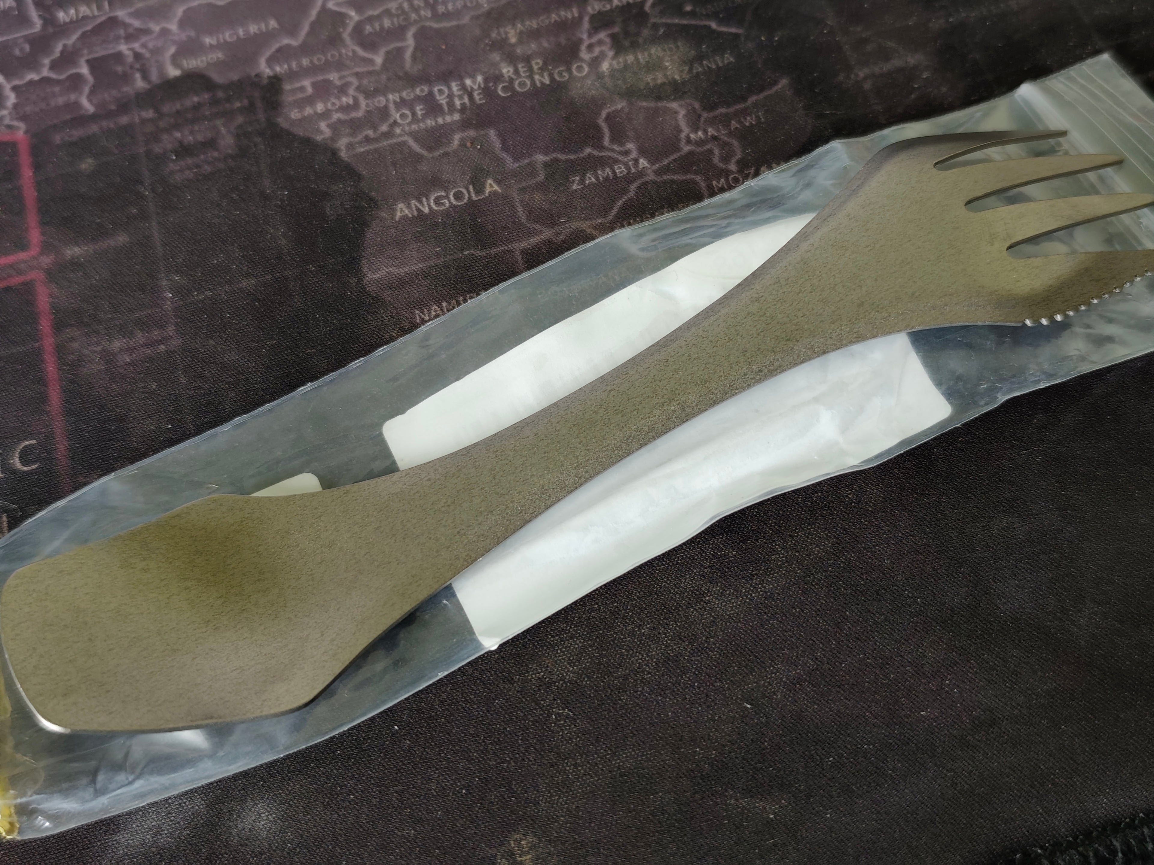 Titanium 3-in-1 Camping Utensil - NZ Stock | Ultralight Spork with Knife Edge