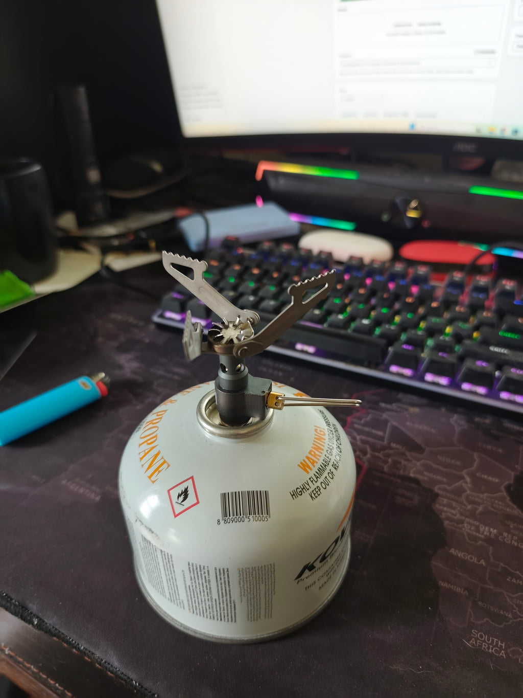 BRS-3000T Portable Outdoor Titanium Gas Stove [NZ Stock]
