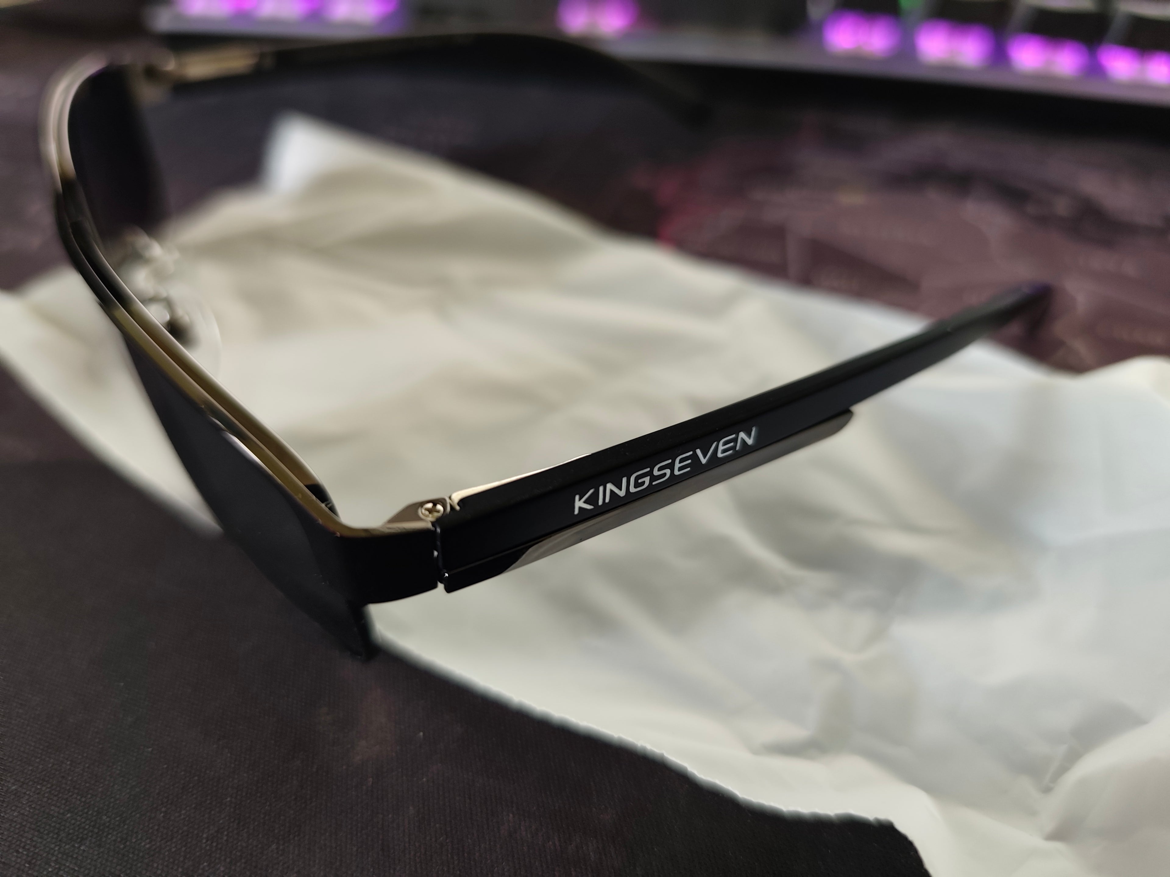 KINGSEVEN Polarized Sunglasses- UV400 Protection Semi-Rimless Sport Aviator