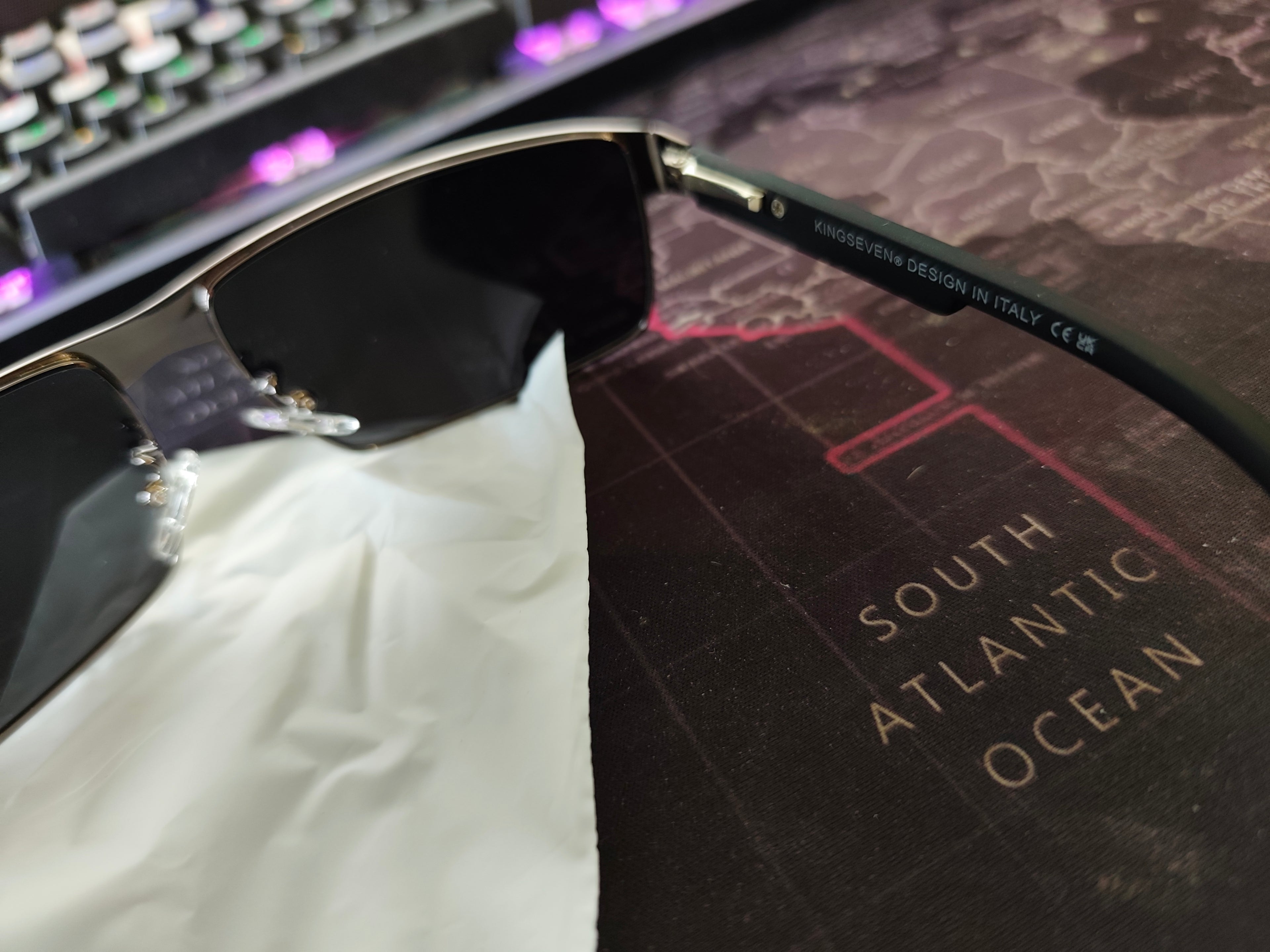 KINGSEVEN Polarized Sunglasses- UV400 Protection Semi-Rimless Sport Aviator