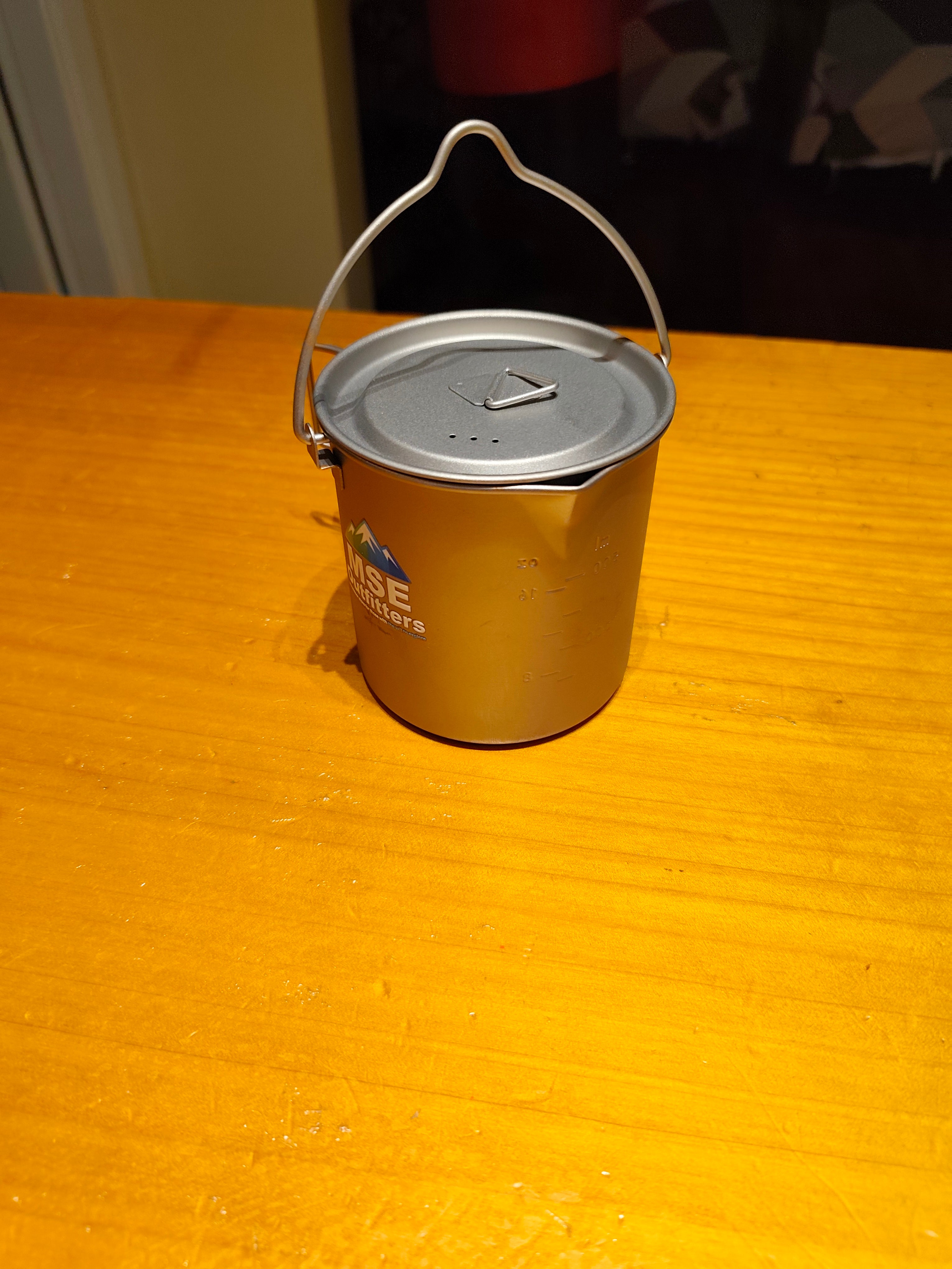 MSE Outfitters Titanium Pot 750ml | Ultralight Camp Cookware