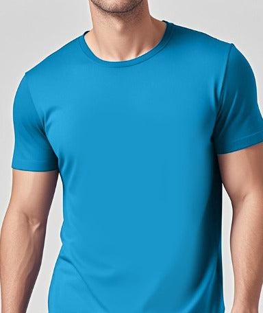 Solid Casual Crewneck T-Shirt — Loose Fit Pure Cotton | Men's Everyday Tee
