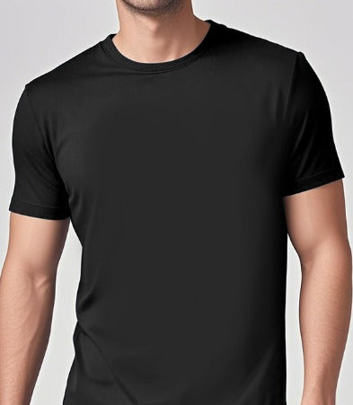 Solid Casual Crewneck T-Shirt — Loose Fit Pure Cotton | Men's Everyday Tee