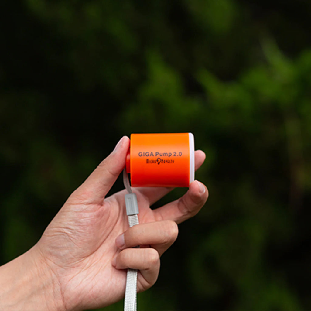 Portable Rechargeable Air Pump with LED Light - 3-in-1 Camping Inflator