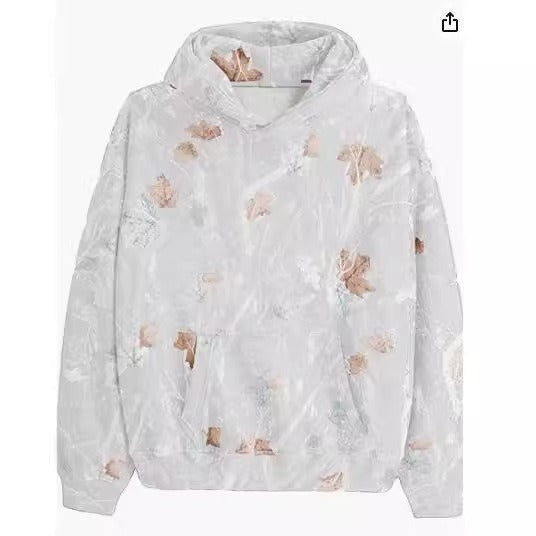 Women's Camouflage Wool Oversized Hoodie