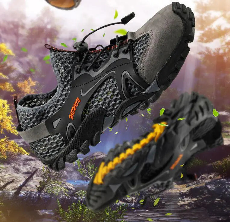 River Trekking Shoes — Fast-Drain Grip | Wading & Water Trail Shoe