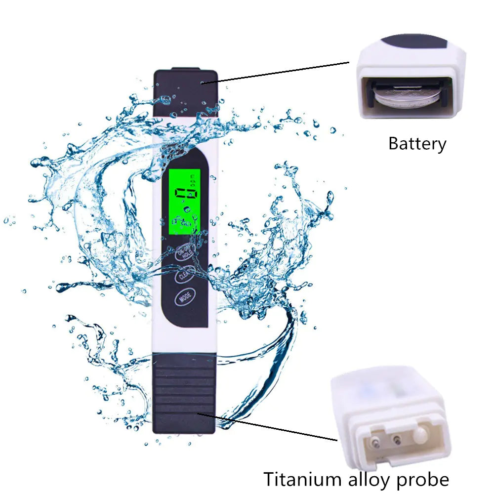 EC Water Quality Testing Pen - Digital Water Tester for Outdoor & Aquarium Use