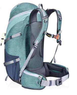 50L Nylon Hiking Backpack - Lightweight Outdoor Sports Pack with Embroidered Design | Adventure Rucksack