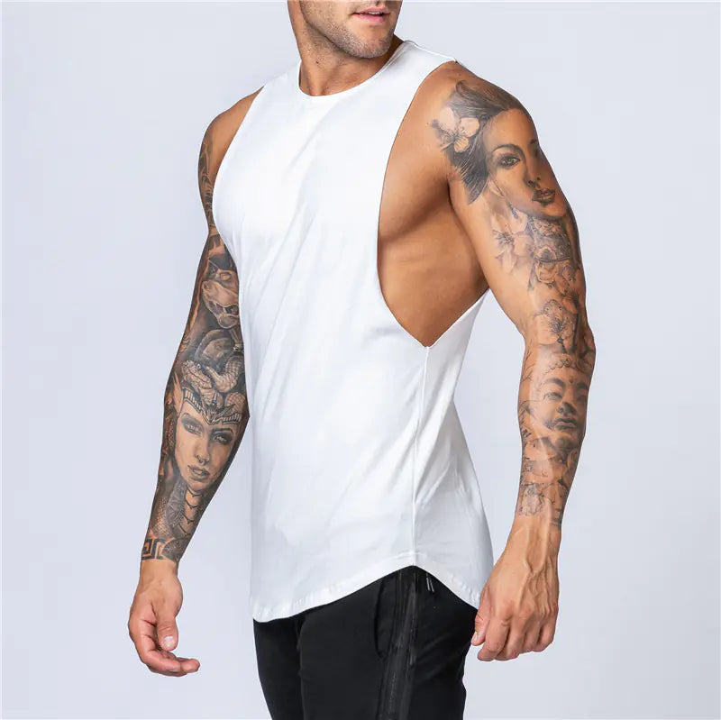 Men's Loose Cotton Sleeveless Singlet