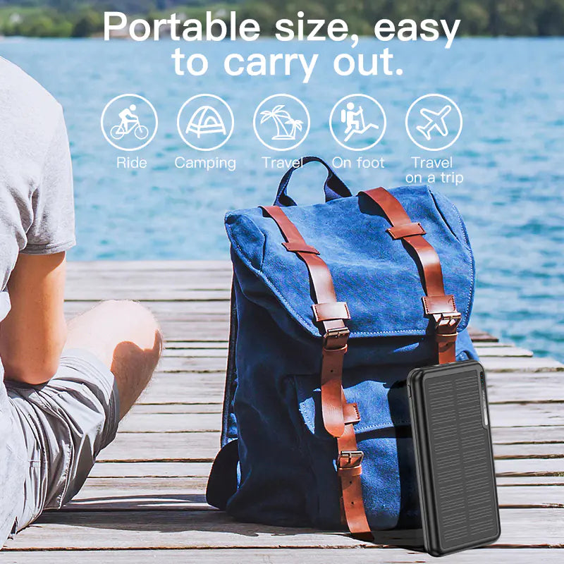 KUULAA 20000mAh Solar Power Bank - PD18W Fast Charging, Multi-Port | Portable Power