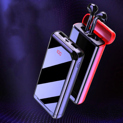 Bluetooth Headphones Power Bank with Display (Stereo)