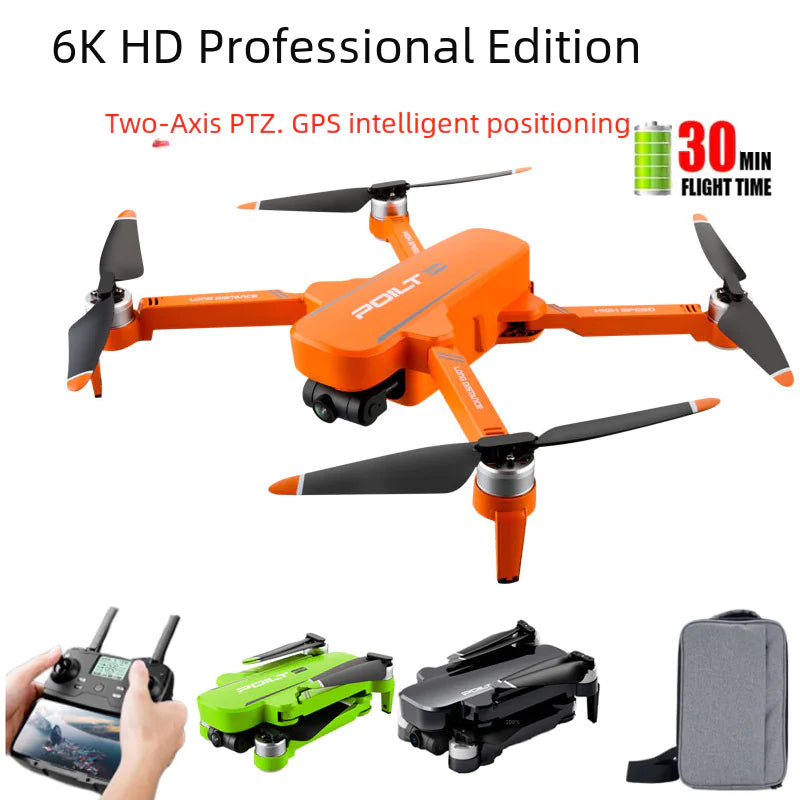 JJRC GPS Drone with 6K Dual HD Camera - 3-Axis Gimbal Brushless Motor | 23-Min Flight Time