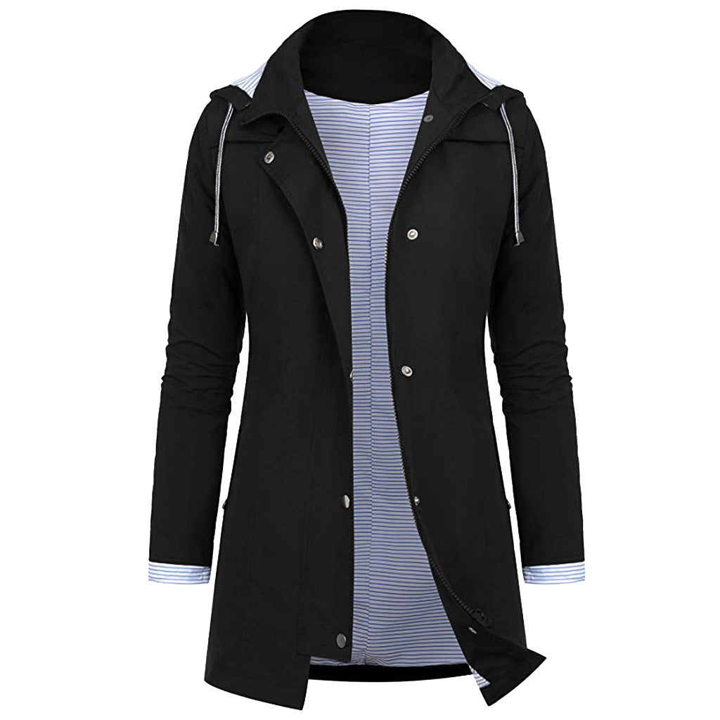 Lightweight Waterproof Hooded Women's Rain Jacket