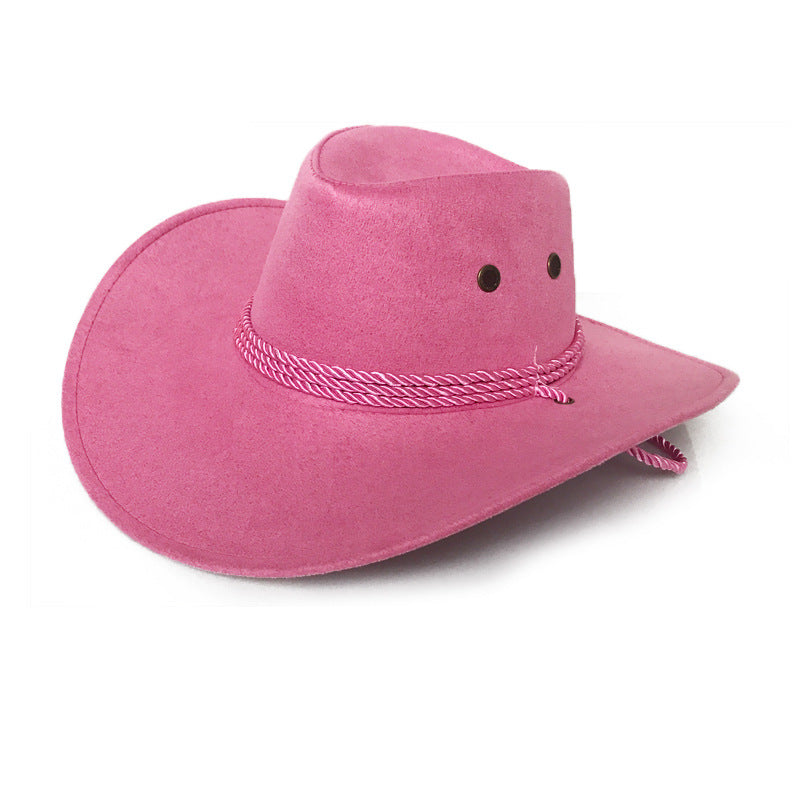 Western Denim Suede Outdoor Sun Visor Hat