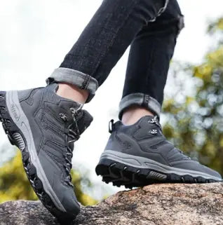 WOLFF Waterproof High-Top Trekking Shoes | Enhanced Grip Hiking Boots
