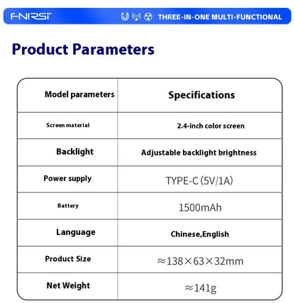 Nuclear Radiation Detector Geiger Tube - Electromagnetic Detector with 2.4" Color Screen & Dose Alarm