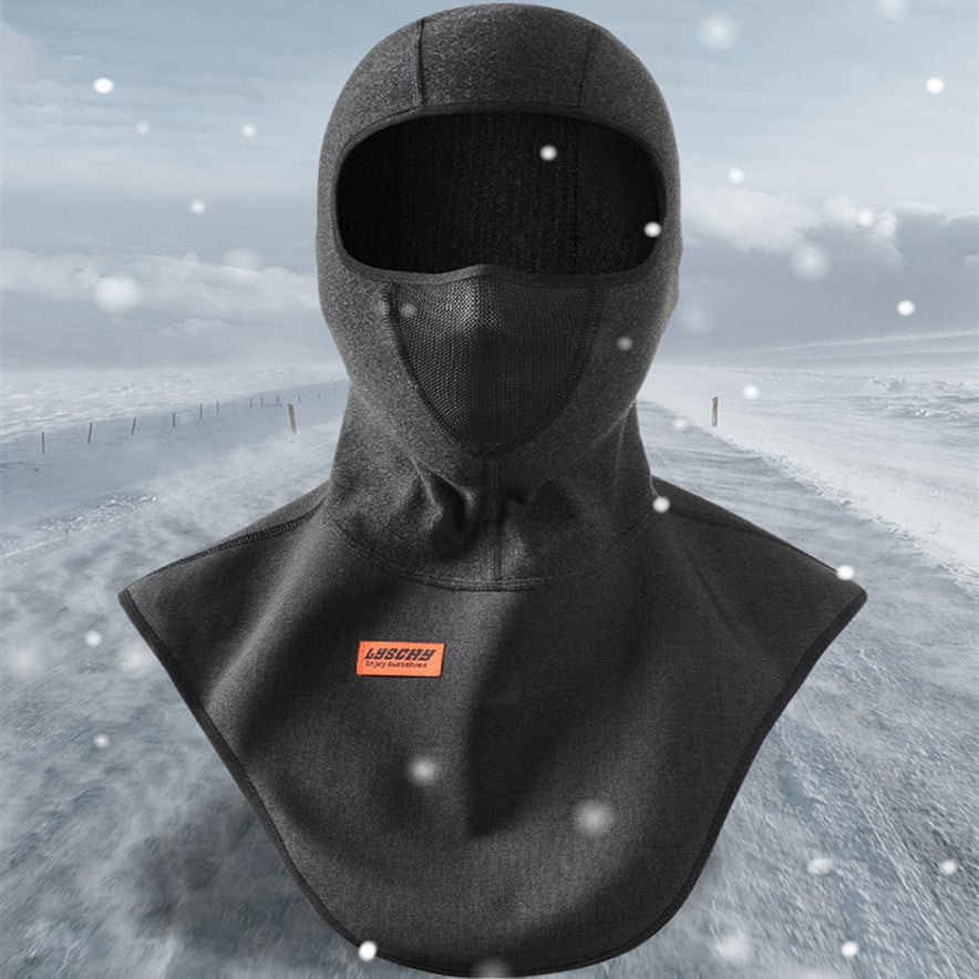 Brushed Full Face Mask for Motorcycle Warmth & Comfort