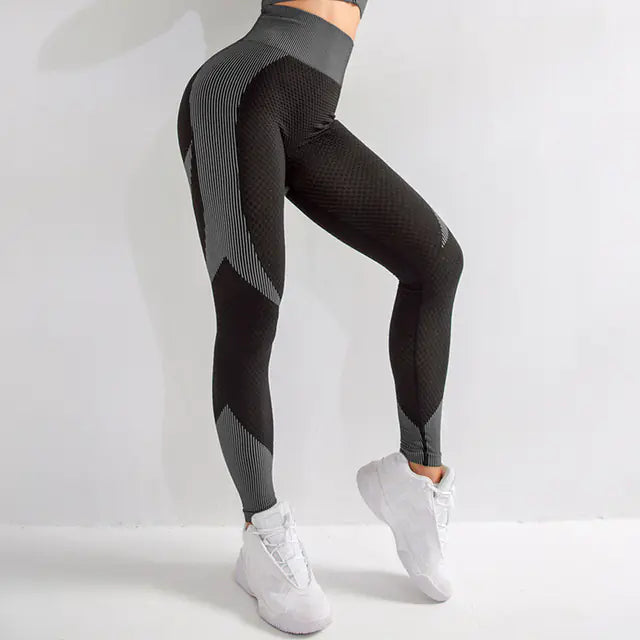 Seamless Hollow Yoga Pants for Women - Moisture-Wicking Breathable Leggings | Athletic Wear