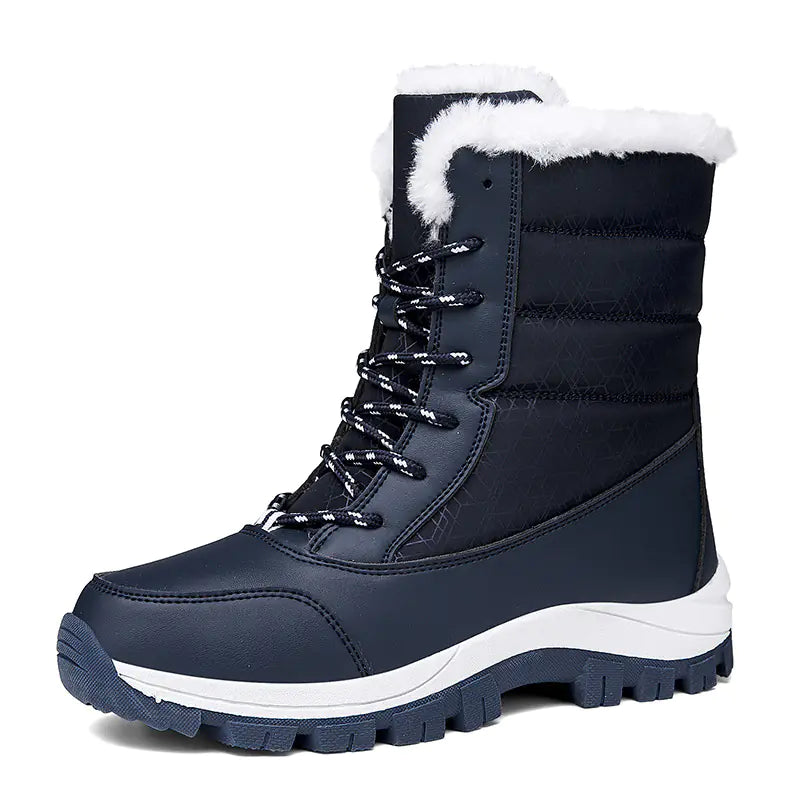 Women's High-Top Cotton Winter Boots | Warm Hiking & Snow Boots