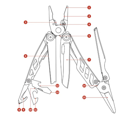 Xiaomi Mijia Multifunctional Folding Knife - Outdoor Hunting Tool with Stainless Steel Blade