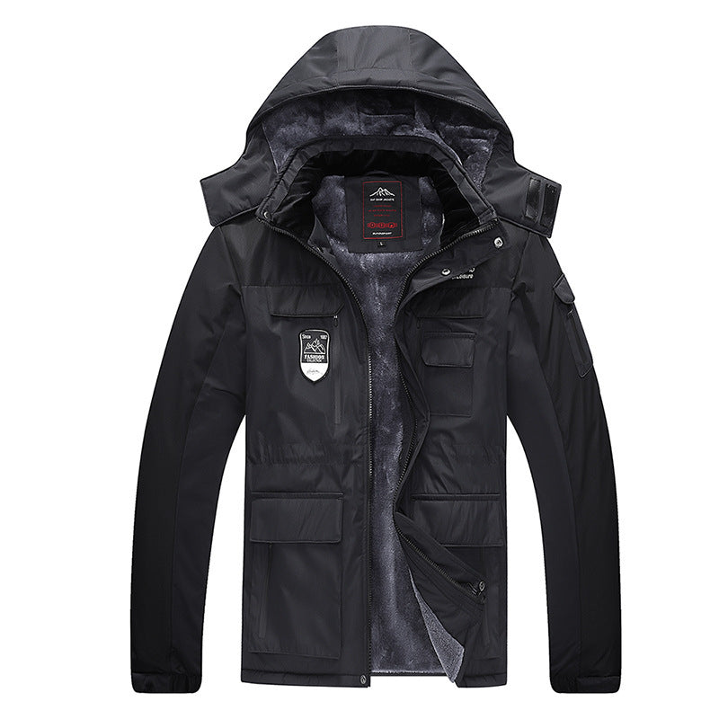 Men's Winter Tooling Jacket - Plus Velvet Thick & Warm