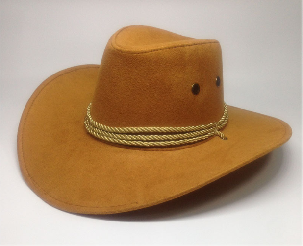 Western Denim Suede Outdoor Sun Visor Hat