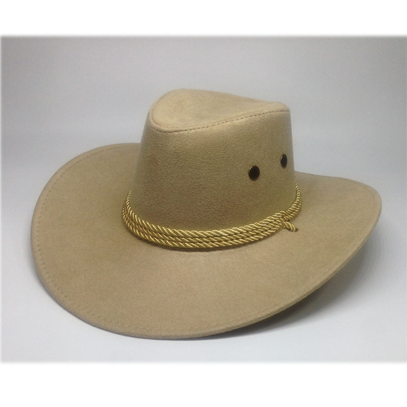 Western Denim Suede Outdoor Sun Visor Hat