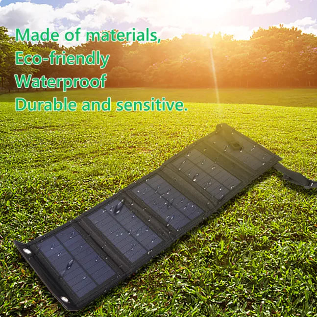 Foldable Solar Panel for Outdoor Travel - Portable Power Charger
