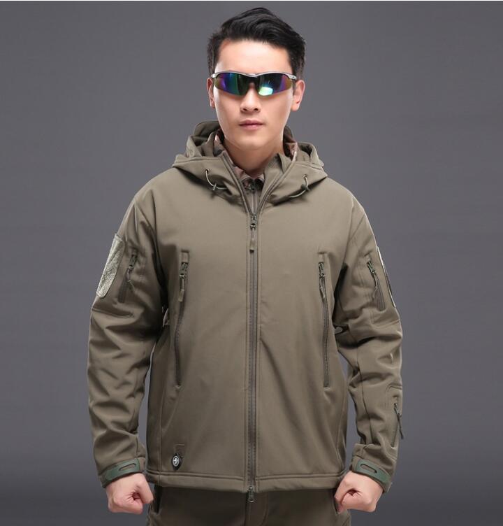 Men's Tactical Softshell Jacket — Waterproof Windproof Fleece Lined | Outdoor & Hiking