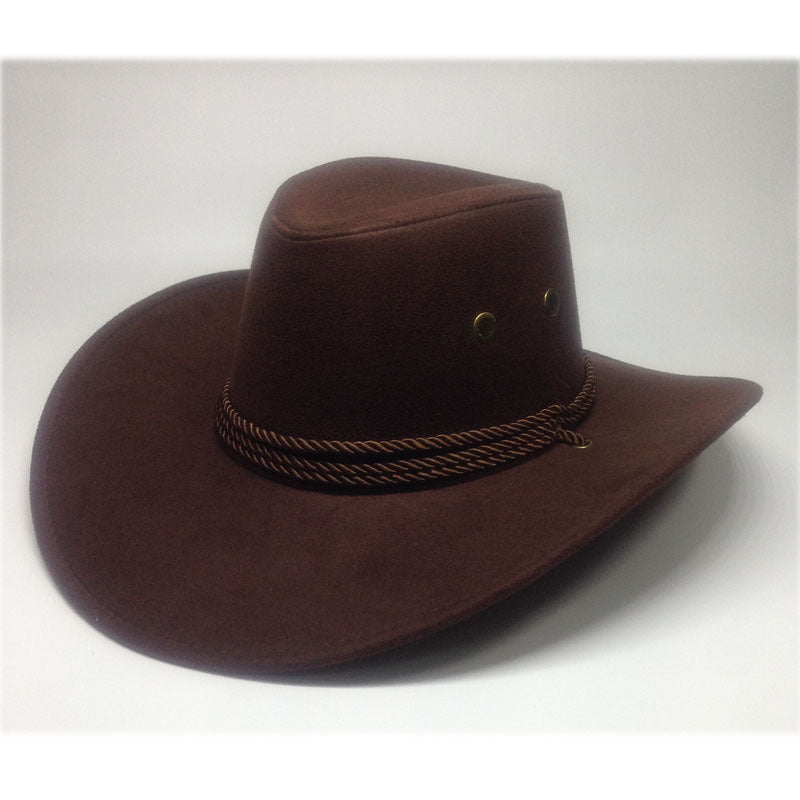 Western Denim Suede Outdoor Sun Visor Hat