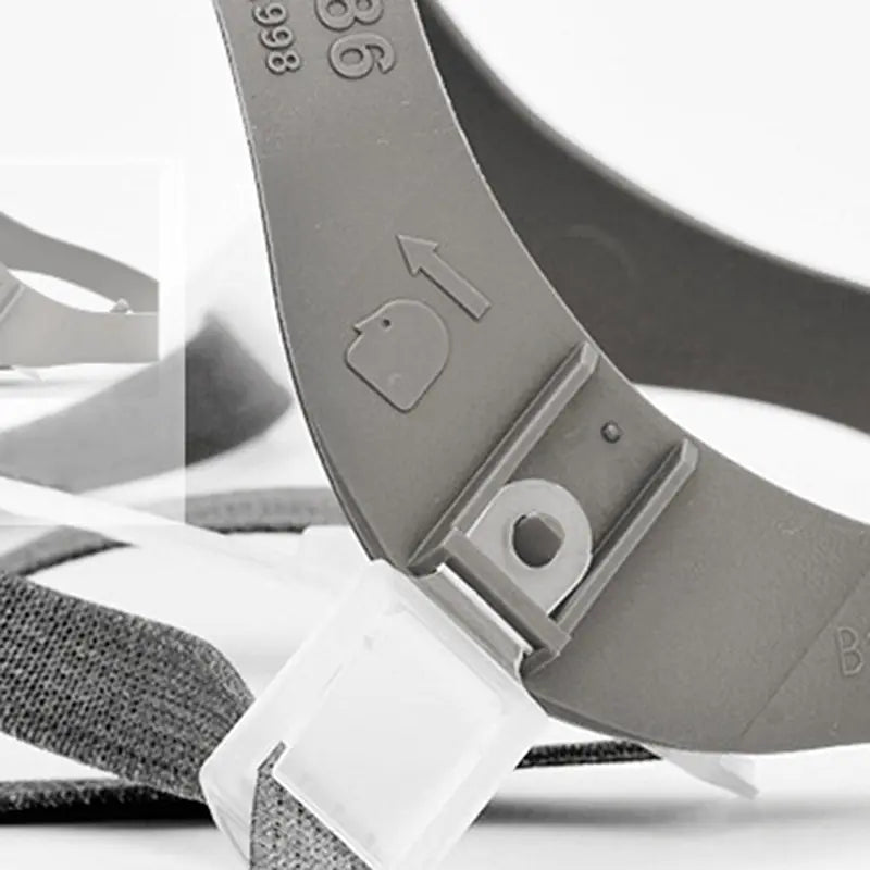 6200 Gas Mask 7-Piece Set for Industrial Protection - Half Face Respirator with Filters