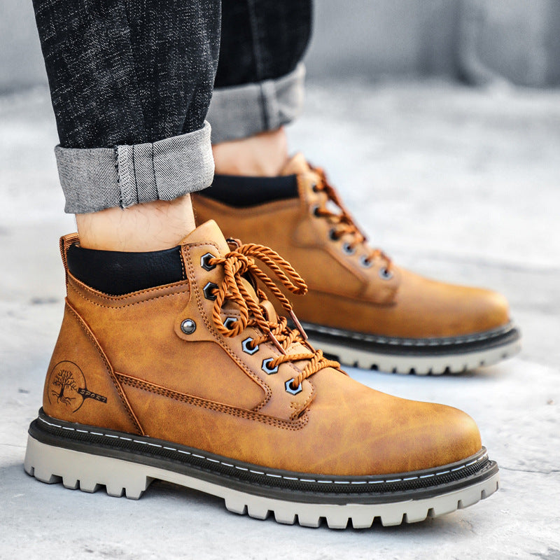 2021 New Men's High-Top Martin Boots for Autumn/Winter