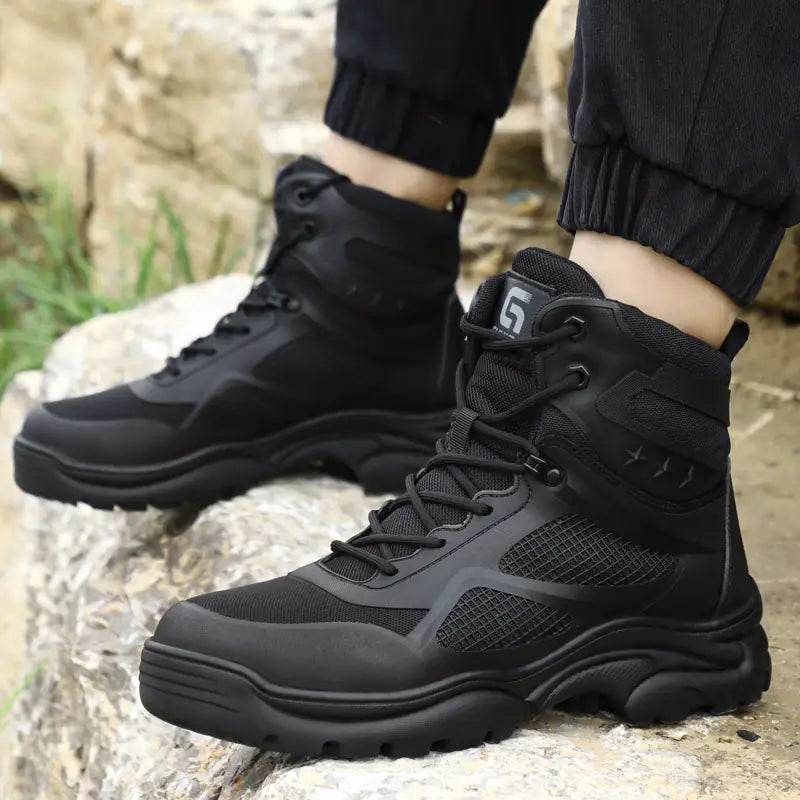 Men's Comfortable Wear-resistant Steel Toe Safety Shoes