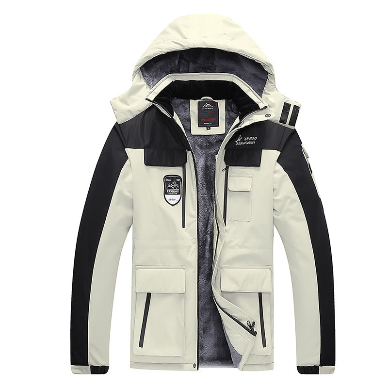 Men's Winter Tooling Jacket - Plus Velvet Thick & Warm