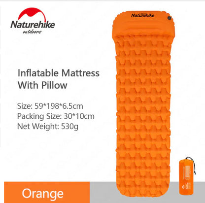 Outdoor Inflatable Mattress, Camping Tent Sleep Pad