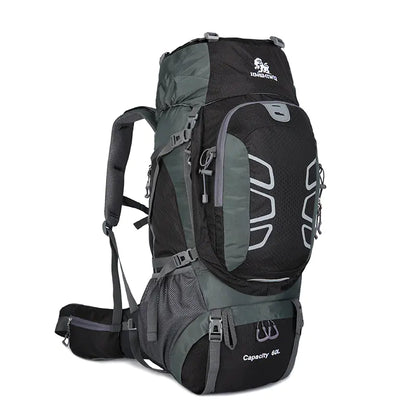 60L Outdoor Hiking Backpack with Water-Resistant Design