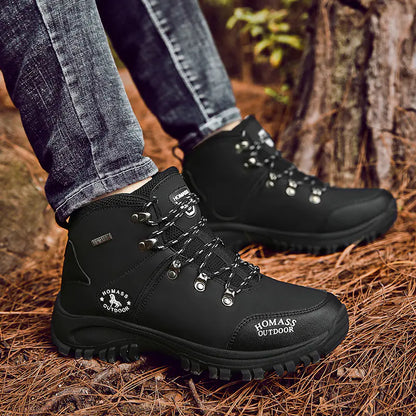 Men's High-Top Outdoor Hiking Shoes - Waterproof Trail Boots | All-Terrain Footwear
