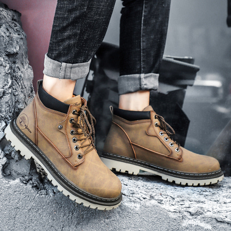 2021 New Men's High-Top Martin Boots for Autumn/Winter