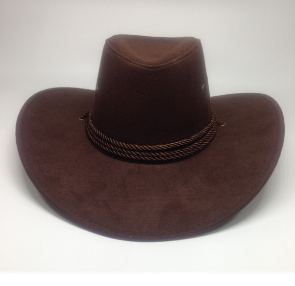 Western Denim Suede Outdoor Sun Visor Hat