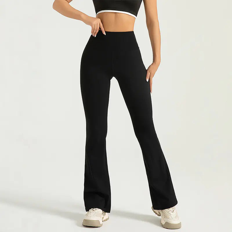 High Waist Flared Yoga Pants - Hip-Lifting Bell Bottom Leggings | Women's Athletic Wear