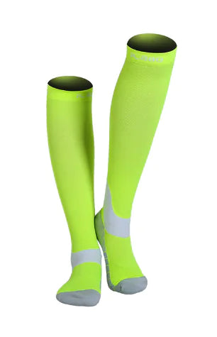 Compression Socks for Cycling, Running, and Sports - Nylon Athletic Support for Marathon